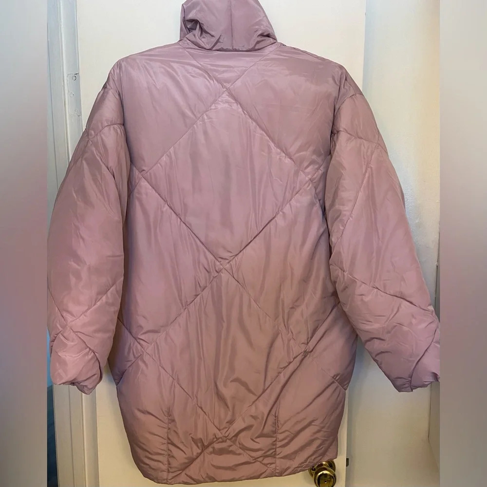 Free People Ella Puffa Puffer Coat Purple Size Small - Picture 4 of 8